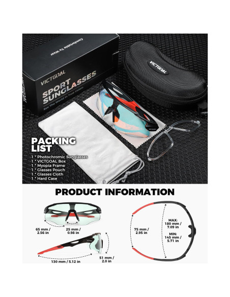 Gafas de Ciclismo VICTGOAL Va309 Fotocromáticas UV400