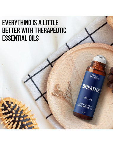 Roll-On Aceite Esencial Breathe 10 ml - Eucalipto, Menta y Romero - Nexon Botanics