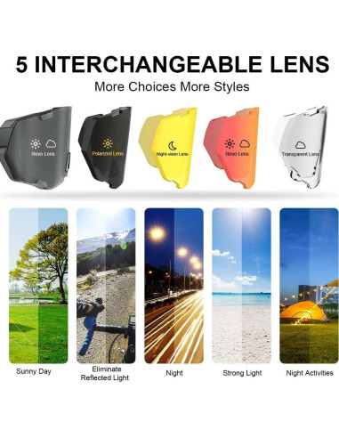 Gafas de Ciclismo X-TIGER 5 Lentes Intercambiables UV400