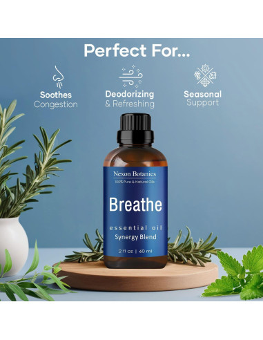 Aceite Esencial Breathe 60 ml Nexon Botanics - Alivio Congestión