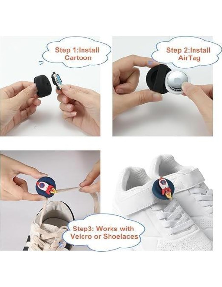 Soporte de Silicona para AirTag AodoT - 6 Piezas para Cordones