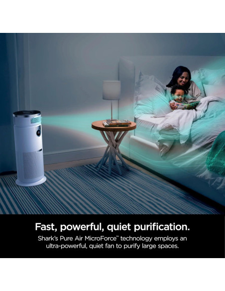 Purificador de Aire Shark HC502 3-en-1 HEPA Oscilante