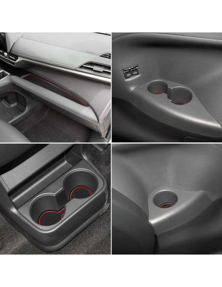 Inserto para Portavasos SENSHINE Toyota Sienna 2024-2021 Rojo