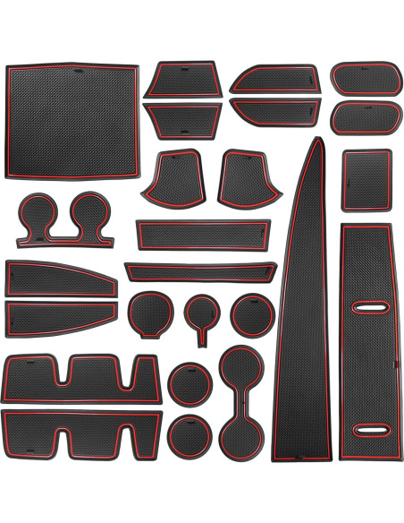 Inserto para Portavasos SENSHINE Toyota Sienna 2024-2021 Rojo