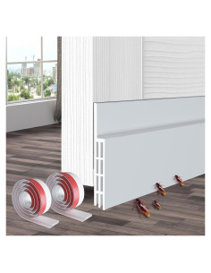 2 Tapones de Corrientes de Aire para Puerta Ohuhu 99x5cm Blanco