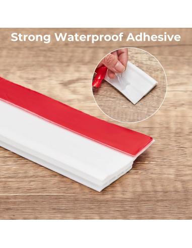 2 Tapones de Corrientes de Aire para Puerta Ohuhu 99x5cm Blanco