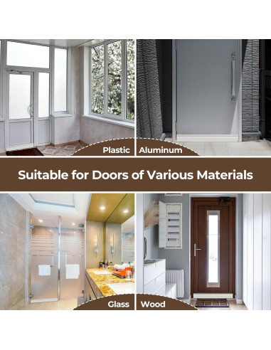 2 Tapones de Corrientes de Aire para Puerta Ohuhu 99x5cm Blanco