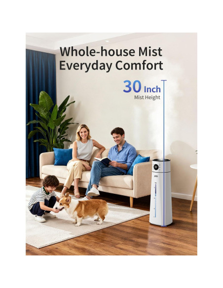 Humidificador Ultrasónico JRD 8L con Control Remoto y Modo AI