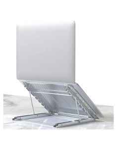 Soporte Plegable para Laptop Klsniur Ajustable Ventilado Plata