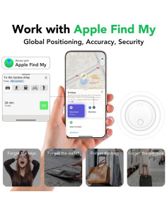 Etiquetas de seguimiento Bluetooth Aowoka - Paquete de 4 2