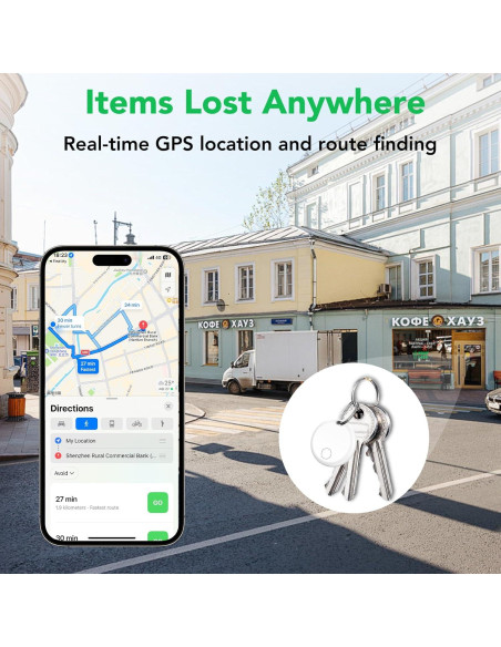 Etiquetas de seguimiento Bluetooth Aowoka - Paquete de 4