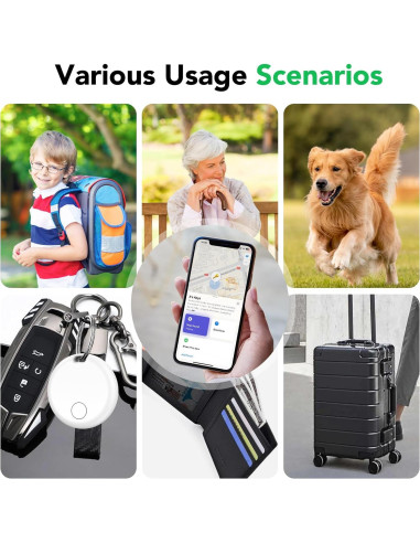 Etiquetas de seguimiento Bluetooth Aowoka - Paquete de 4