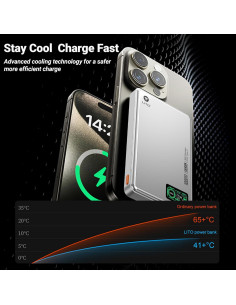 Batería Portátil Magnética LITO 10000mAh Carga Rápida 20W 2