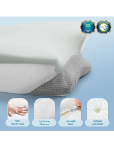 Almohada Cervical Ergonómica Krightlink Espuma Viscoelástica 2