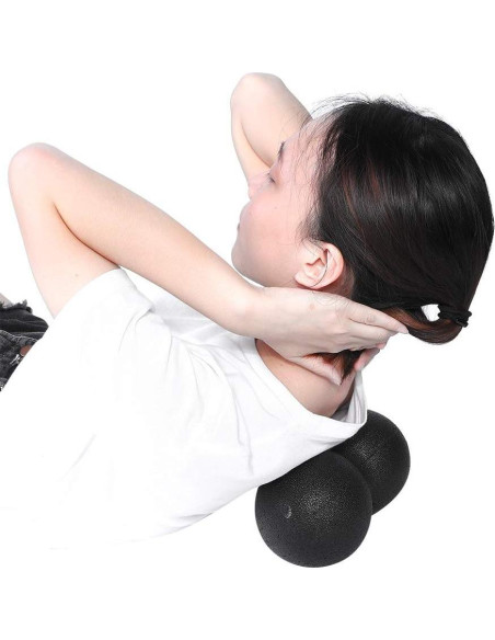 Bola de Masaje Doble Shanrya de Espuma EPP 16x8cm Negra