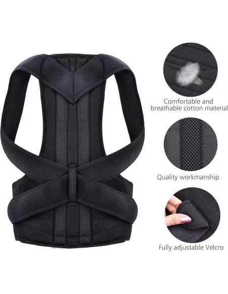 Corrector de Postura Ajustable para Espalda y Hombros - Faja Unisex