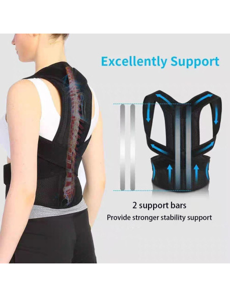 Corrector de Postura Ajustable para Espalda y Hombros - Faja Unisex