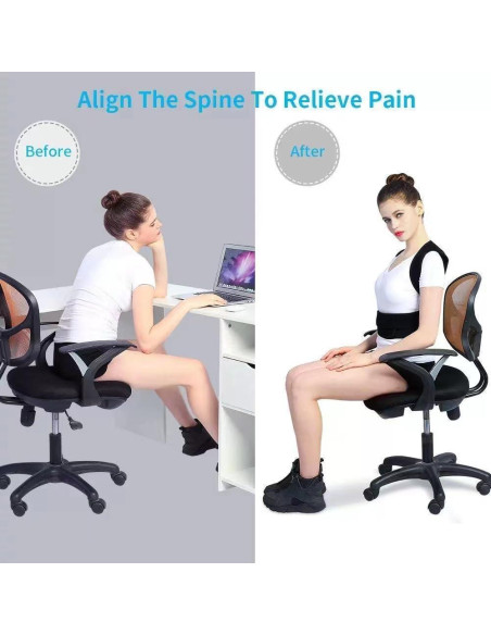 Corrector de Postura Ajustable para Espalda y Hombros - Faja Unisex