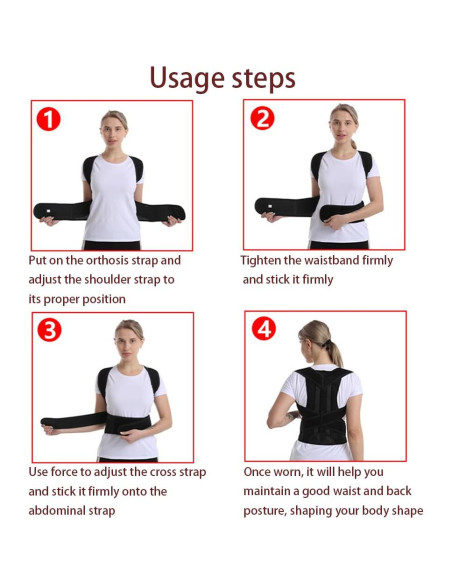 Corrector de Postura Ajustable para Espalda y Hombros - Faja Unisex