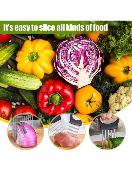 Soporte Cortador de Cebolla Fodeuxp Acero Inoxidable 2025