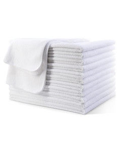 Toallas de Secado Rápido POLYTE 12 Piezas Microfibra Blanca