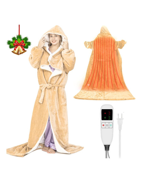 Manta Eléctrica Calentada OPCLZS con Bolsillo Desmontable 203x127cm