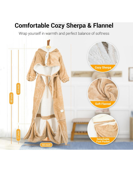 Manta Eléctrica Calentada OPCLZS con Bolsillo Desmontable 203x127cm