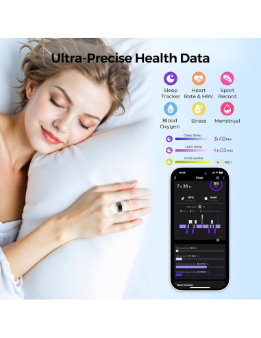 Anillo Inteligente Domhong - Rastreador de Salud y Fitness