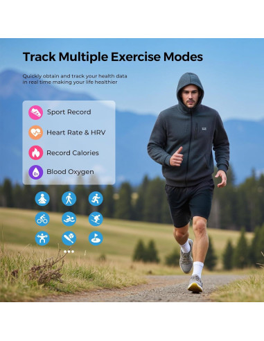 Anillo Inteligente Domhong - Rastreador de Salud y Fitness