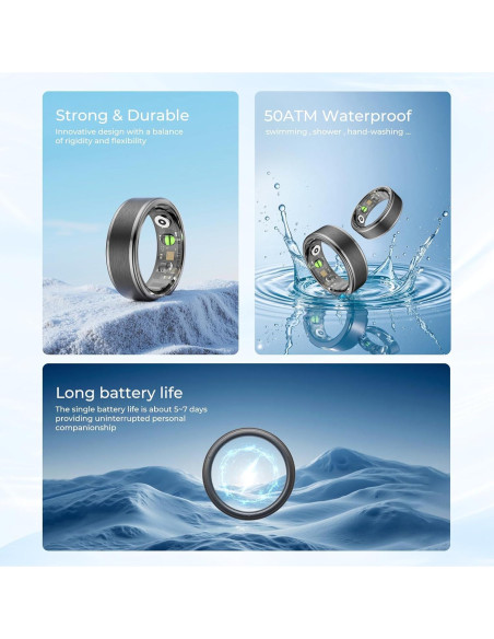 Anillo Inteligente Domhong - Rastreador de Salud y Fitness