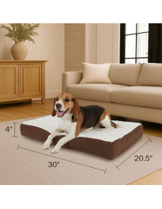 Cama Ortopédica para Perros Medianos Petmaker - Espuma Memoria 76.2x52.1 cm 2