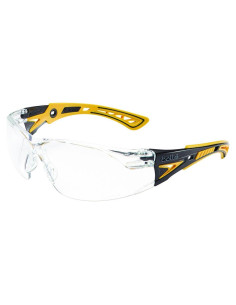 Gafas de Seguridad Bollé Rush+ Amarillo y Negro Lentes Claros