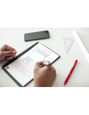 Cuaderno Inteligente Reutilizable Rocketbook Fusion Ejecutivo 42 Páginas