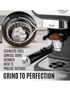 Máquina de Espresso Manual Zulay Kitchen SOS100 15 Bar 2L 2