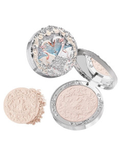 Rubor en Polvo Mate Flower Knows 4.8g 01 Cisne Niveo