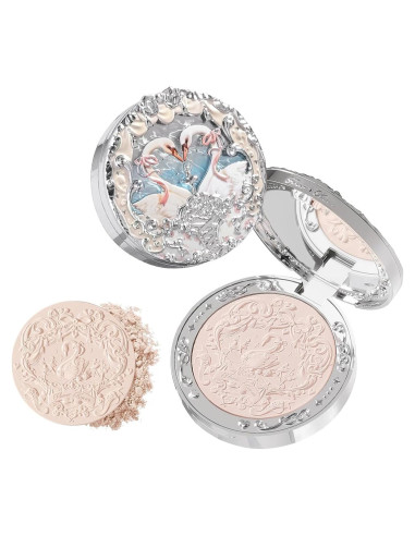 Rubor en Polvo Mate Flower Knows 4.8g 01 Cisne Niveo