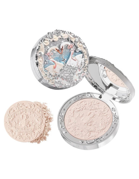 Rubor en Polvo Mate Flower Knows 4.8g 01 Cisne Niveo