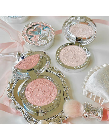 Rubor en Polvo Mate Flower Knows 4.8g 01 Cisne Niveo