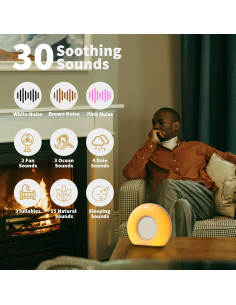Máquina de Ruido Blanco DailyBody con 30 Sonidos y Luz Nocturna 2