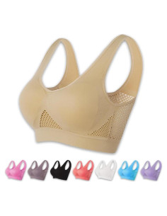 Sujetador deportivo sin aros Daisy - Transpirable y cómodo 2024