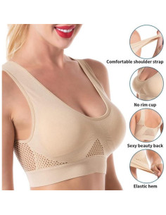 Sujetador deportivo sin aros Daisy - Transpirable y cómodo 2024 2