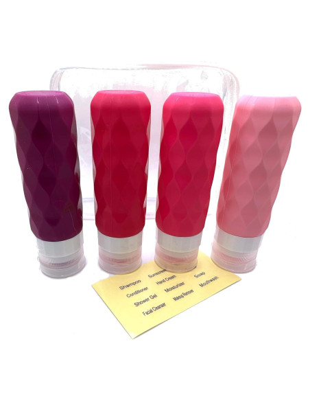 Botellas de viaje de silicona Paradise Merch 90 ml - 5 unidades