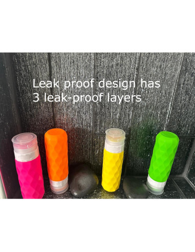 Botellas de viaje de silicona Paradise Merch 90 ml - 5 unidades
