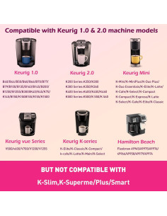 K Cups Reutilizables AIMONE de Acero Inoxidable para Keurig 2