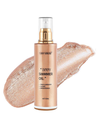 Aceite Corporal Brillante RMYHIG 100ml Hidratante Rosa Oro Claro