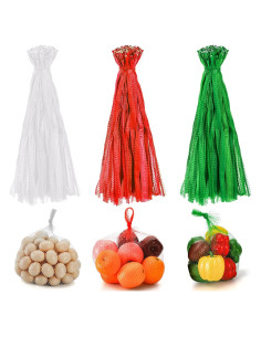 Frcctre 300 Bolsas de Malla Plástica Reutilizables 58.4 cm