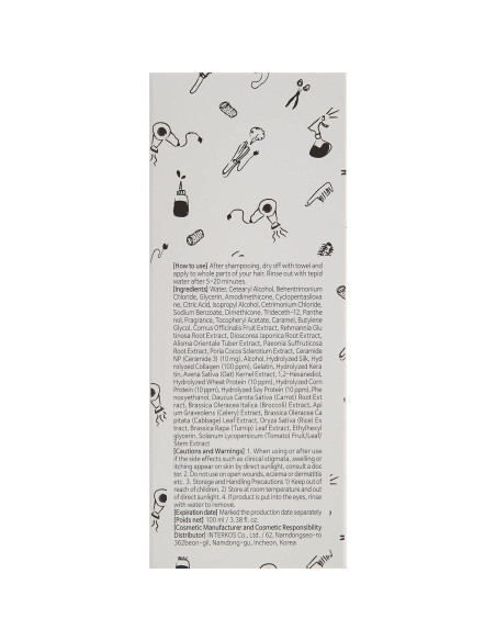 Tratamiento de Colágeno Ceramida Elizavecca 100 ml para Cabello