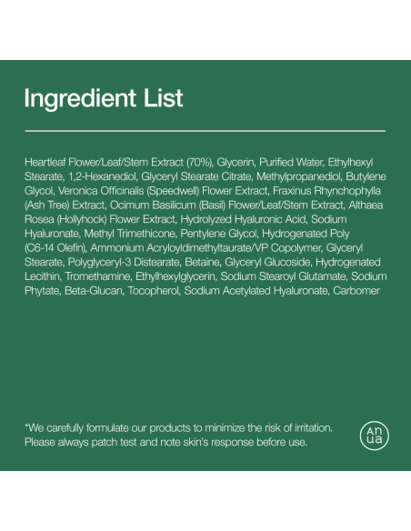 Loción Facial Hidratante Anua 200ml con Ácido Hialurónico