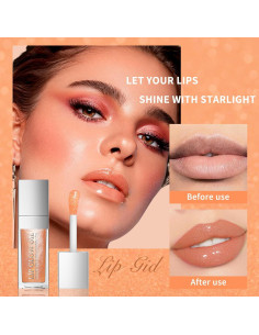 Brillo de Labios Cambiante FYEBOO Naranja Hidratante 32g 2