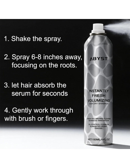 Spray Champú Seco Voluminizador ABYST 142 ml - Sin Residuo